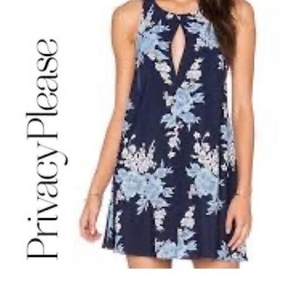 Privacy Please Revolve blue floral Lexington Swing Dress in Athena size small - Picture 1 of 8